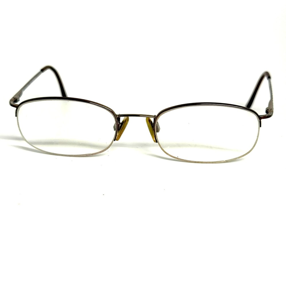 Polo Ralph Lauren 1004 9013 Gunmetal Oval Semi Rimless Eyeglasses 49-19-135